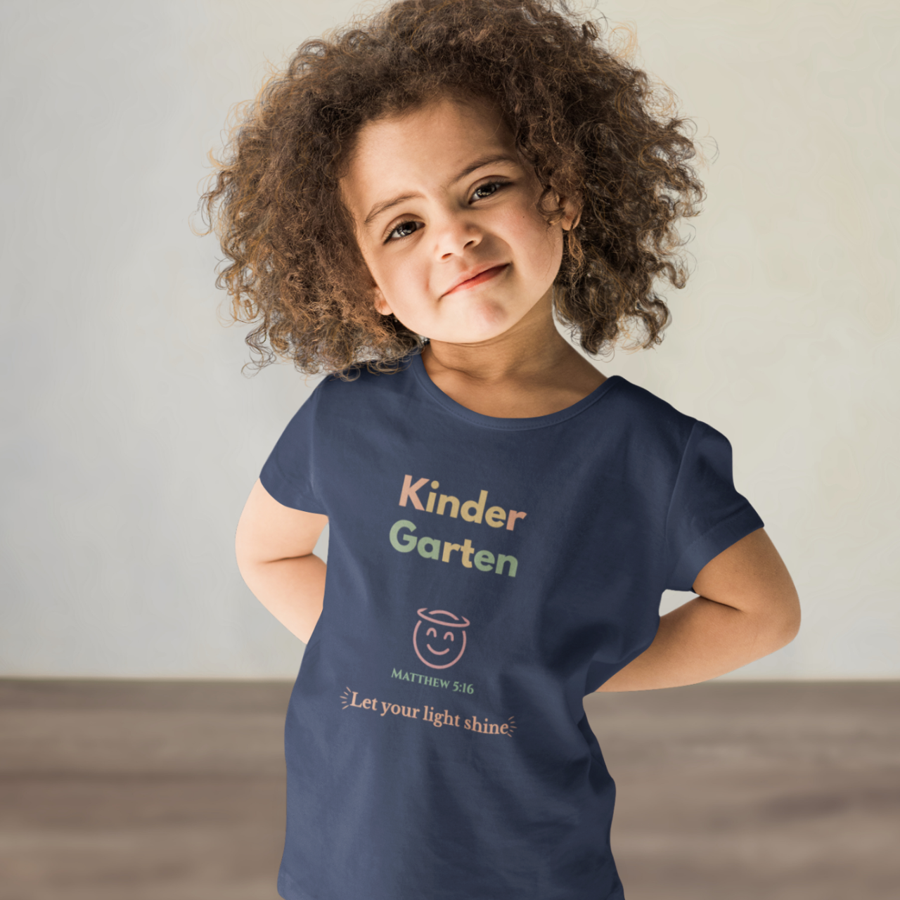 Kindergarten Back-to-School Youth T-Shirt – Christian Bible Verse Tee Matthew 5:16