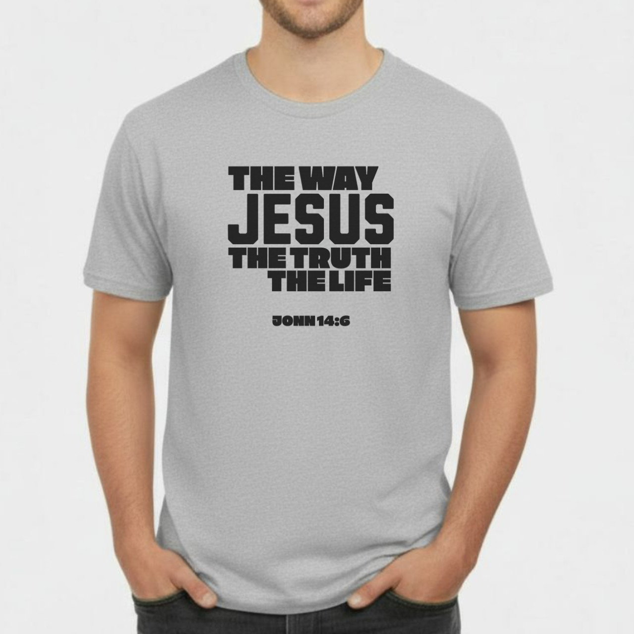 The Way, The Truth, The Life Christian T-Shirt • John 14:6 Bible Verse Tee • Bold Faith Gildan 64000 Unisex