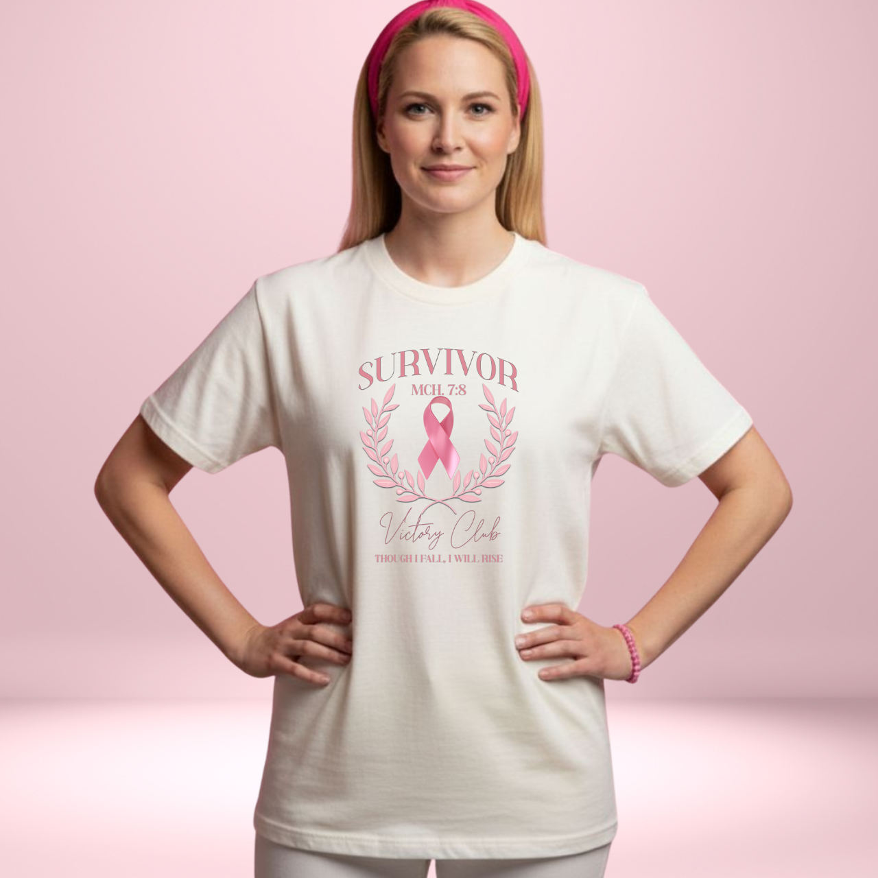Survivor Victory Club – Micah 7:8 | Comfort Colors 1717 T-Shirt