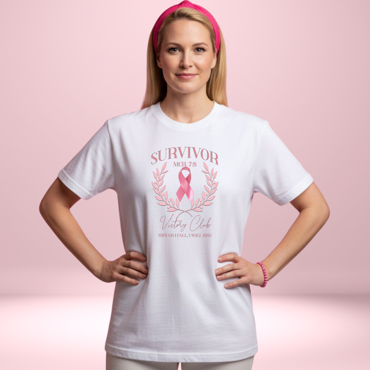 Survivor Victory Club – Micah 7:8 | Comfort Colors 1717 T-Shirt