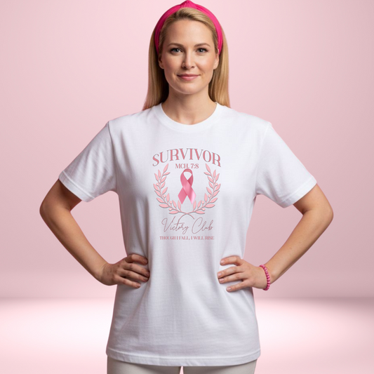 Survivor Victory Club – Micah 7:8 | Comfort Colors 1717 T-Shirt