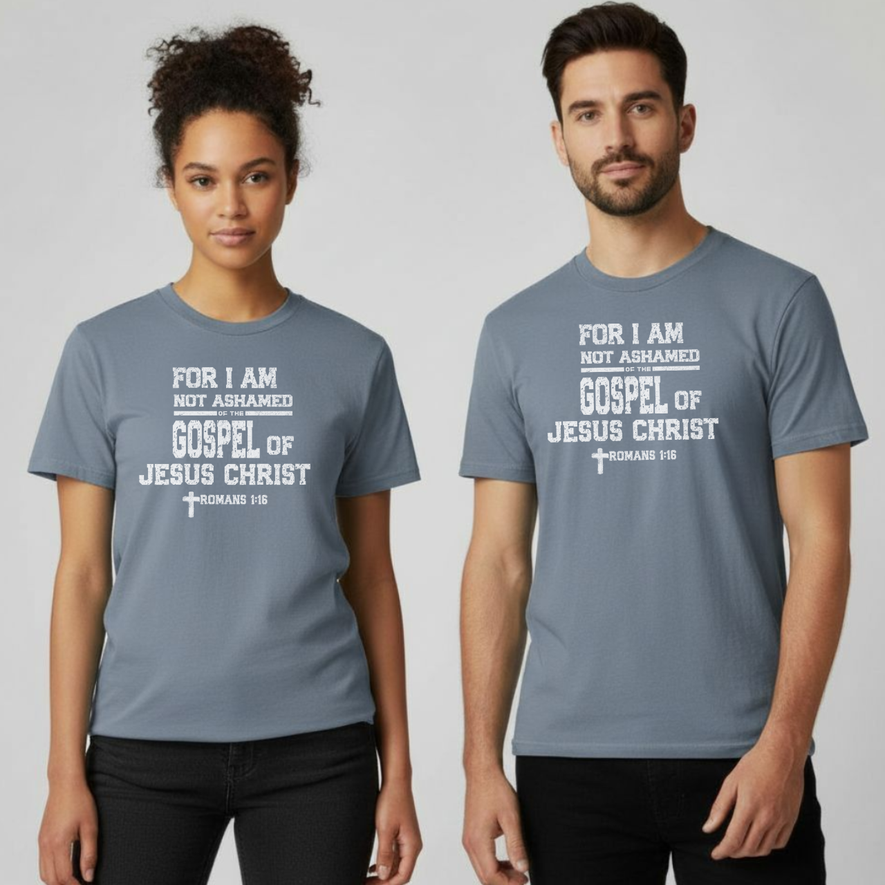For I Am Not Ashamed of the Gospel T-Shirt • Romans 1:16 Bible Verse Tee • Comfort Colors 1717 Christian Shirt