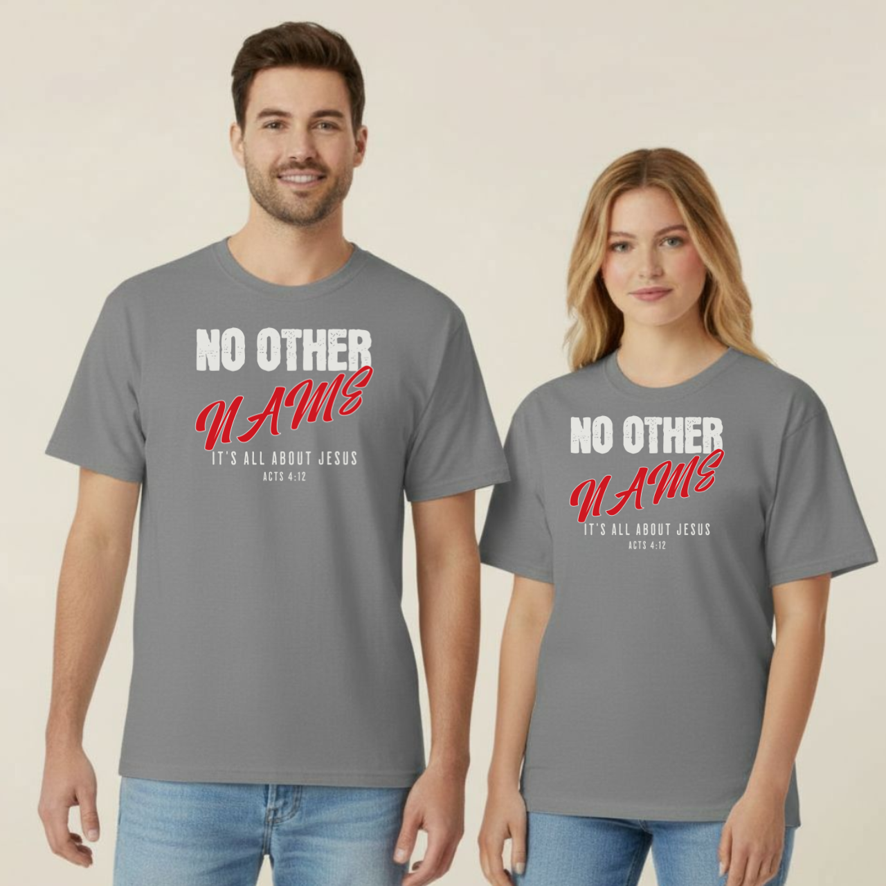 No Other Name T-Shirt • Acts 4:12 Bible Verse Tee • Comfort Colors 1717 Christian Shirt
