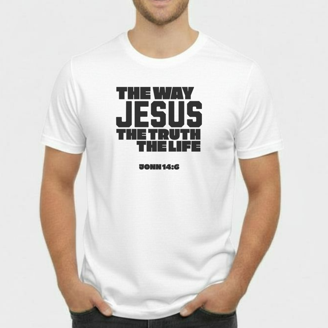 The Way, The Truth, The Life Christian T-Shirt • John 14:6 Bible Verse Tee • Bold Faith Gildan 64000 Unisex