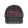 Blessed Highly Favored Luke 1:28 Vintage Cap | Washed Cotton Adjustable Hat Goshen & Selah Co
