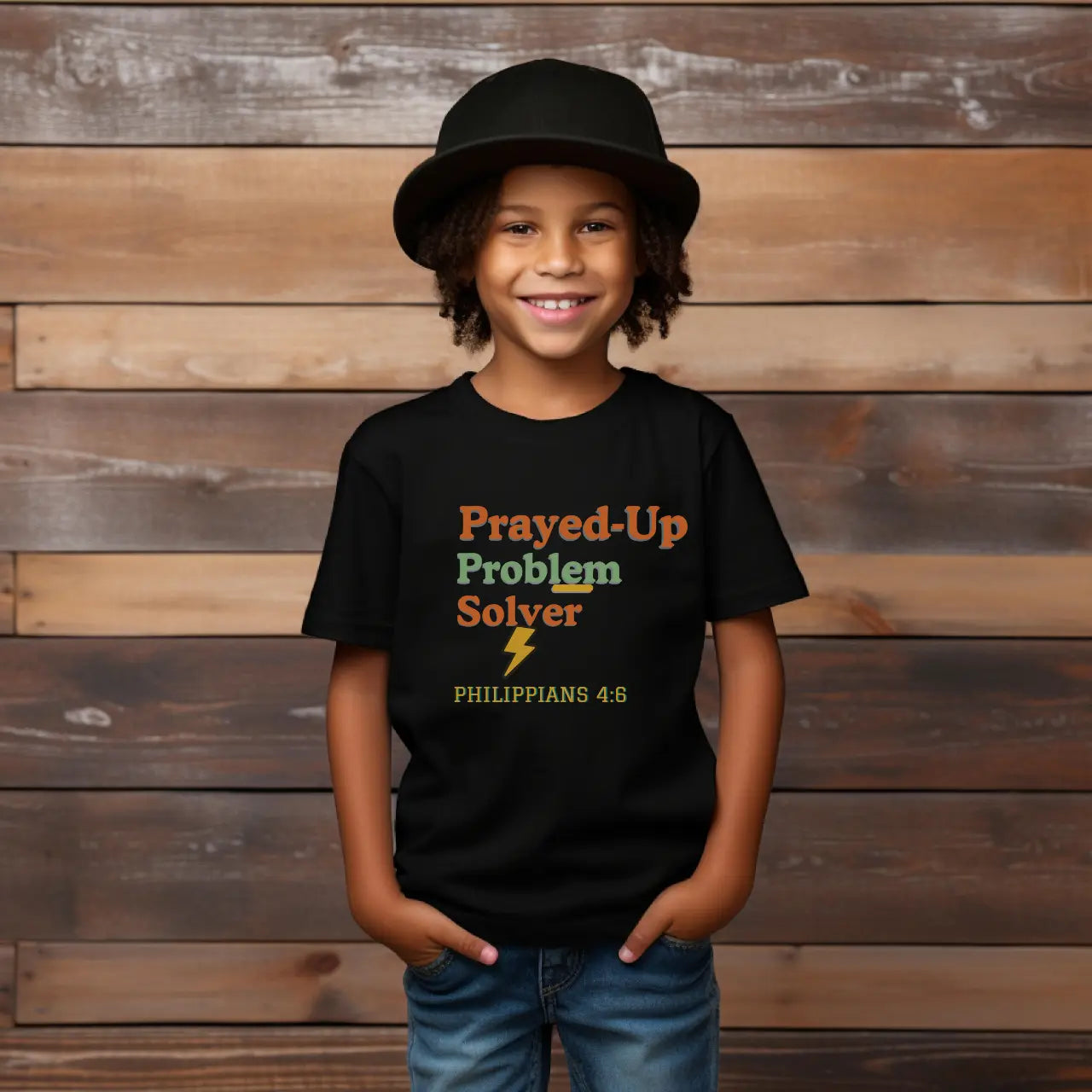 Prayed-Up Problem Solver Youth T-Shirt | Youth Tee Goshen & Selah Co