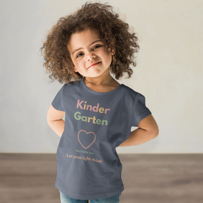 Kindergarten Back-to-School Youth T-Shirt – Christian Bible Verse Tee Matthew 5:16