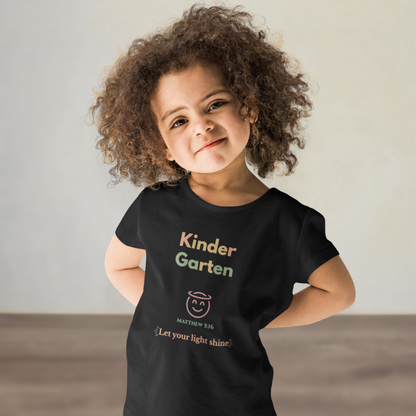 Kindergarten Back-to-School Youth T-Shirt – Christian Bible Verse Tee Matthew 5:16