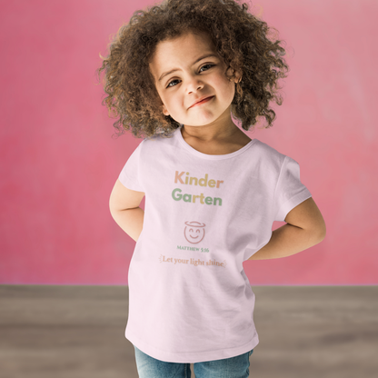 Kindergarten Back-to-School Youth T-Shirt – Christian Bible Verse Tee Matthew 5:16