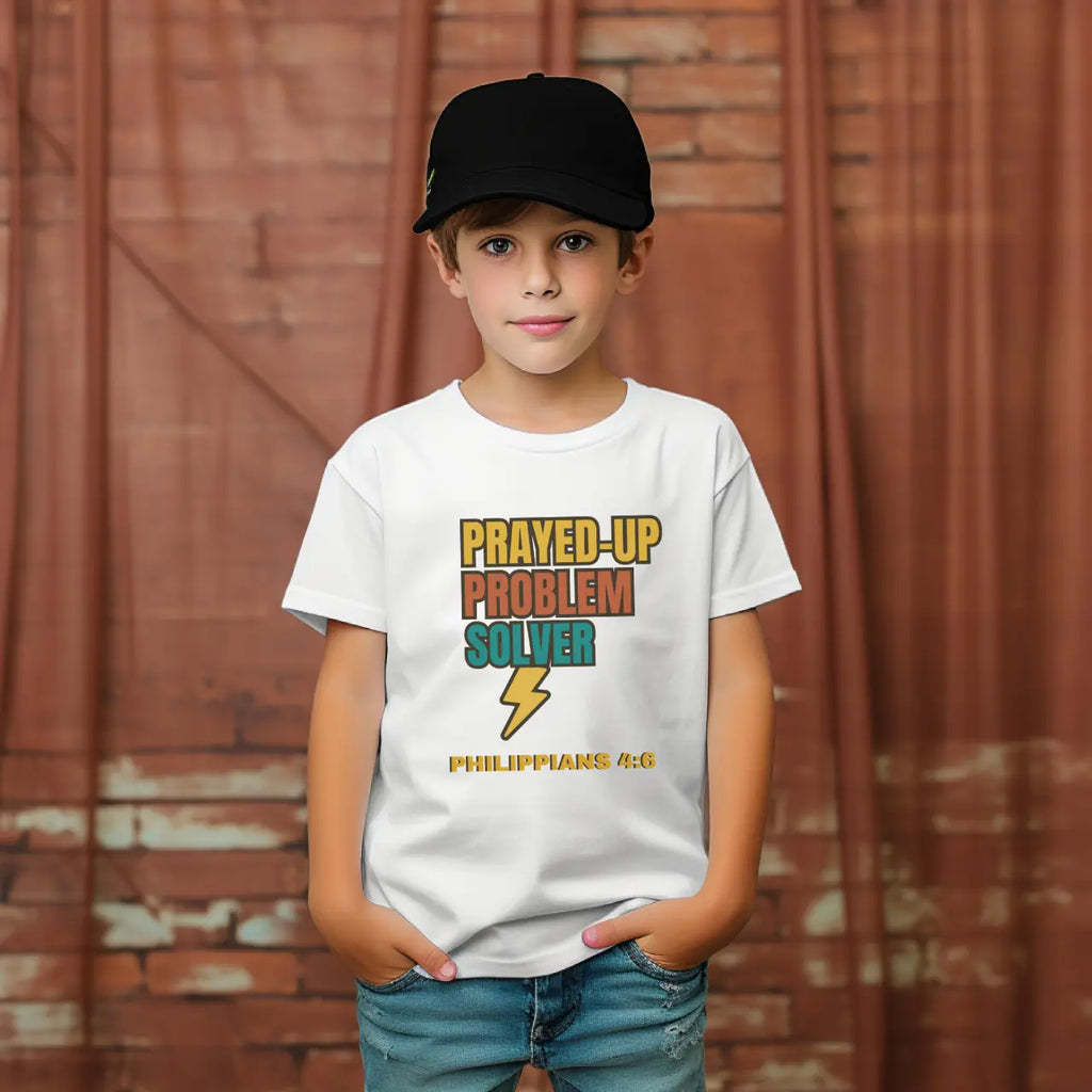 Prayed-Up Problem Solver Youth T-Shirt | Youth Tee Goshen & Selah Co