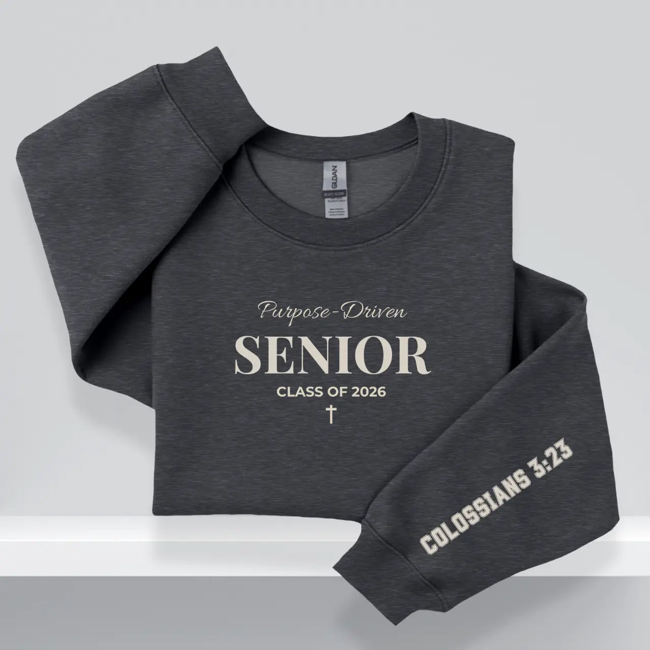 Purpose Driven Senior Sweatshirt | Class of 2026 Crewneck Goshen & Selah Co