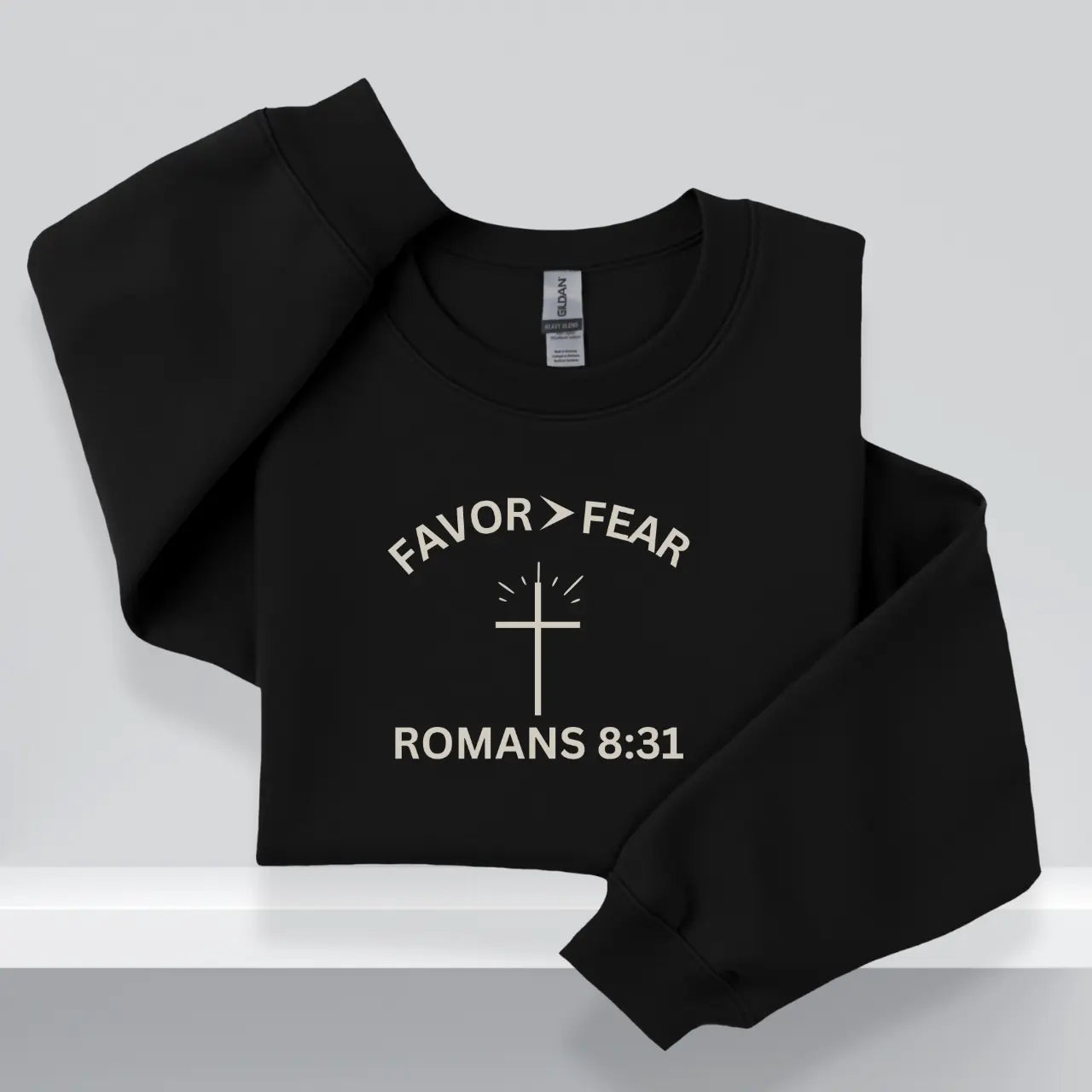 Favor > Fear Sweatshirt | Faith Crewneck Goshen & Selah Co