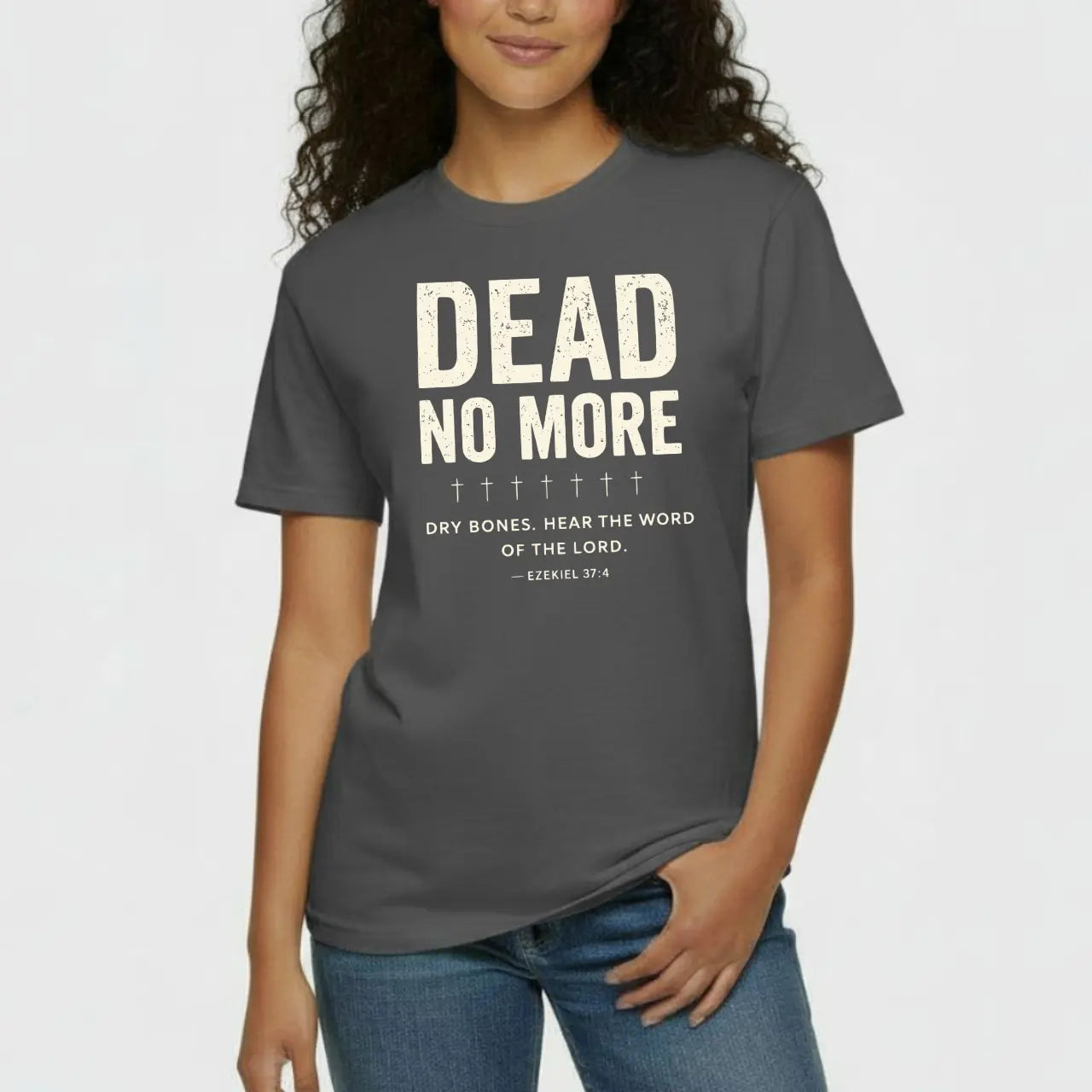 Dead No More T-Shirt | Unisex Faith Comfort Colors Tee Goshen & Selah Co