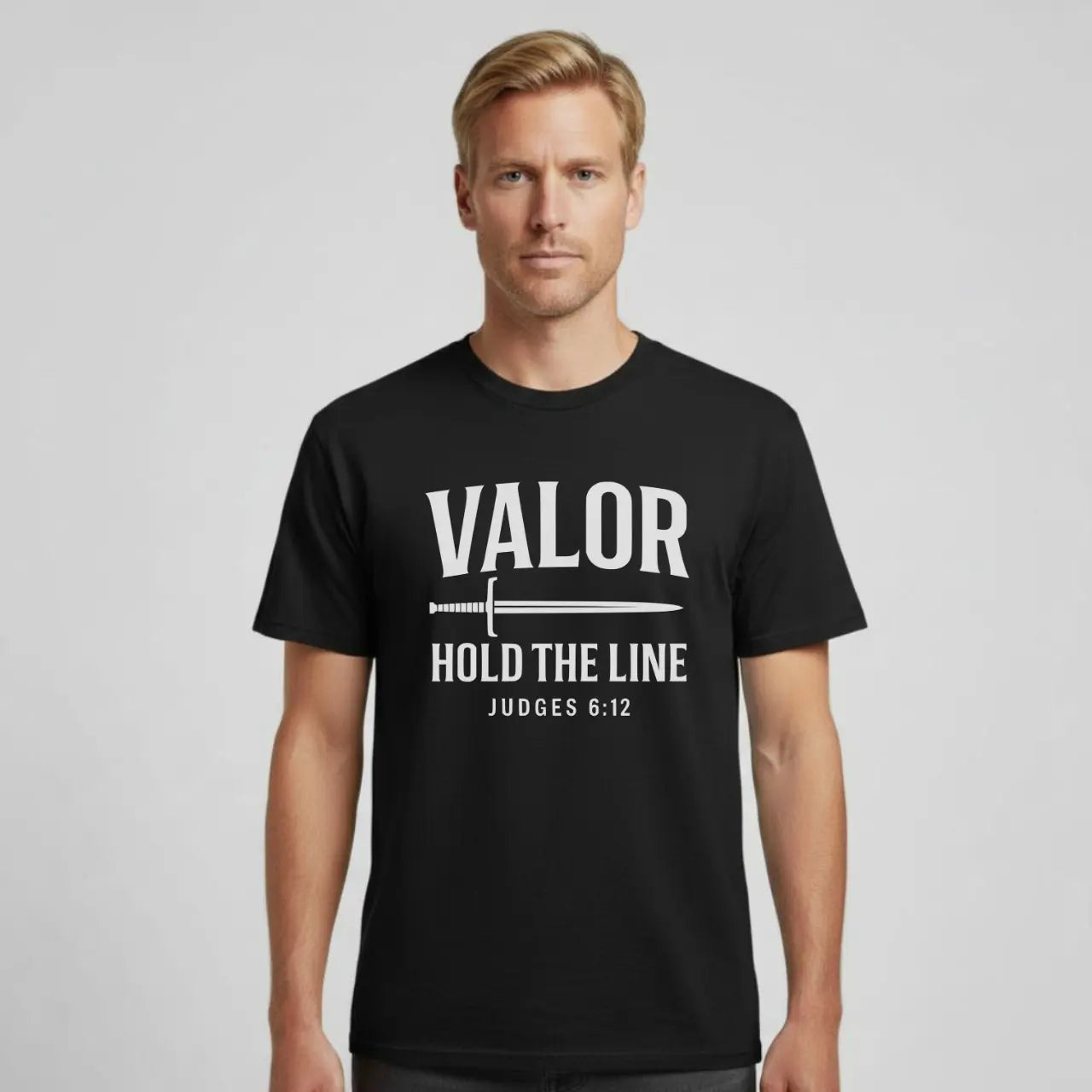Valor Hold the Line T-Shirt | Comfort Colors Tee Goshen & Selah Co