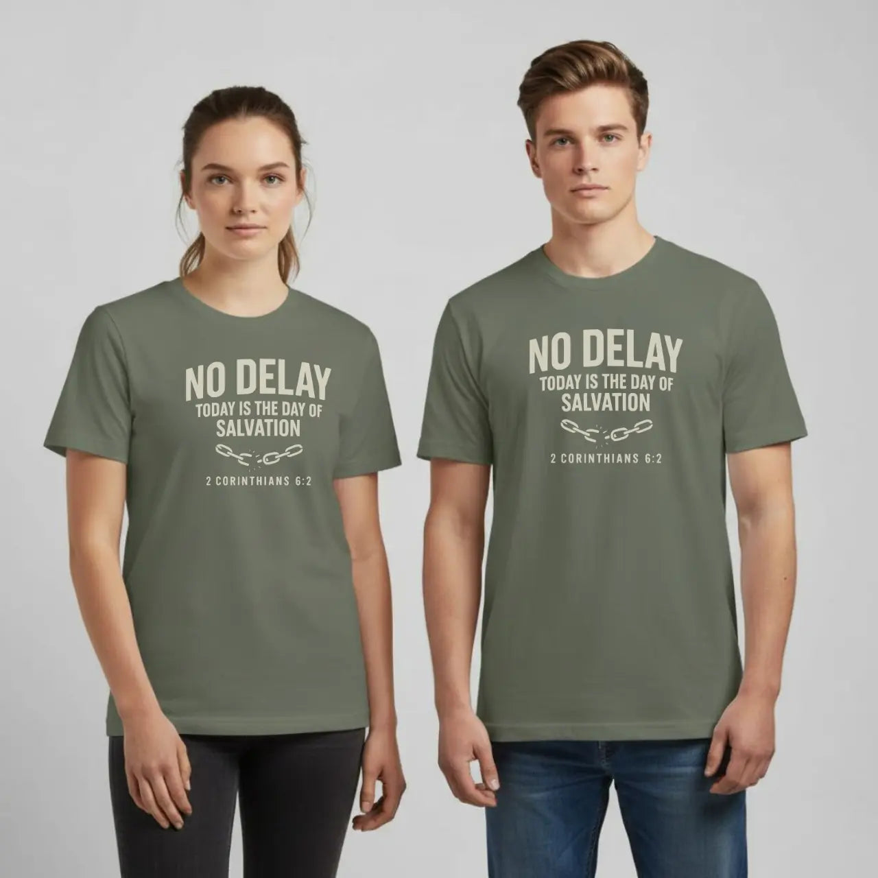 No Delay Salvation T-Shirt | Unisex Comfort Colors Tee Goshen & Selah Co