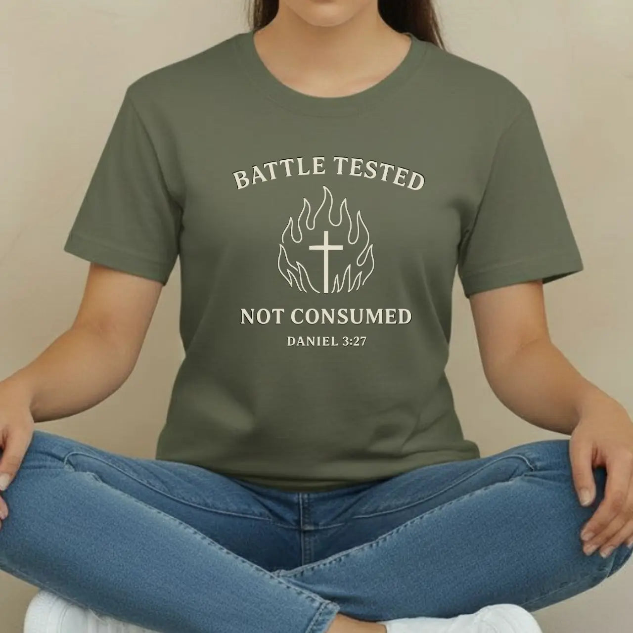 Battle Tested T-Shirt | Unisex Faith Comfort Colors Tee Goshen & Selah Co
