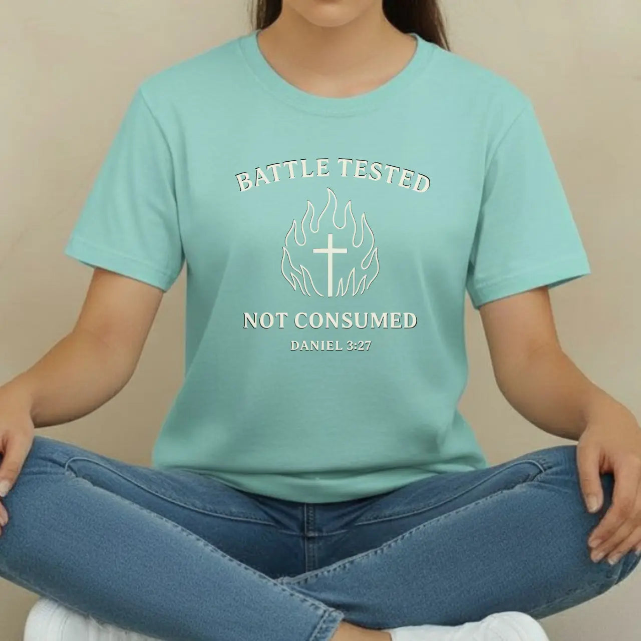 Battle Tested T-Shirt | Unisex Faith Comfort Colors Tee Goshen & Selah Co