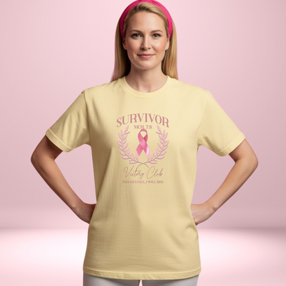 Survivor Victory Club – Micah 7:8 | Comfort Colors 1717 T-Shirt