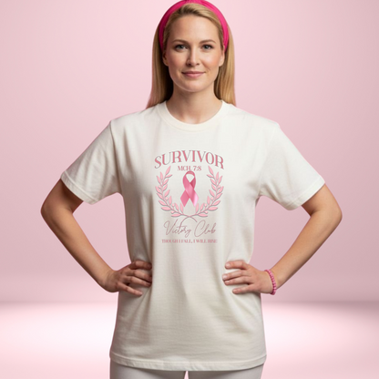 Survivor Victory Club – Micah 7:8 | Comfort Colors 1717 T-Shirt