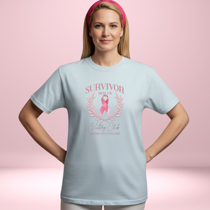 Survivor Victory Club – Micah 7:8 | Comfort Colors 1717 T-Shirt