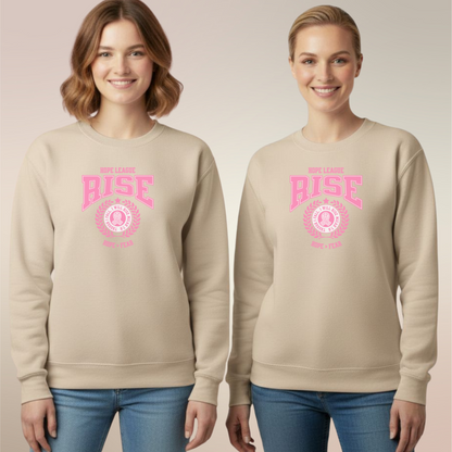Survivor Hope League "Rise" Sweatshirt – Micah 7:8 | Breast Cancer Awareness Crewneck