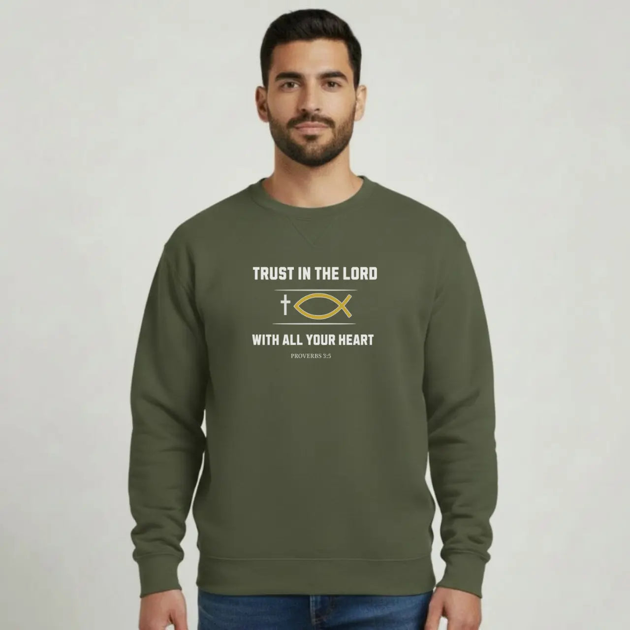 Trust in the Lord Sweatshirt | Unisex Faith Crewneck Goshen & Selah Co