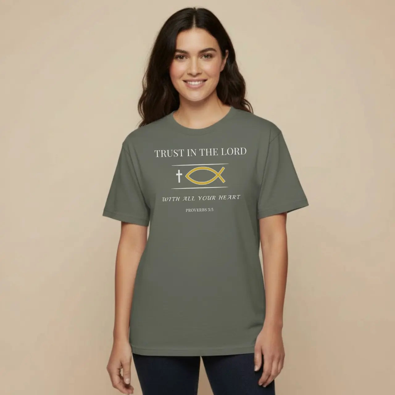 Trust in the Lord T-Shirt | Unisex Faith Comfort Colors Tee Goshen & Selah Co