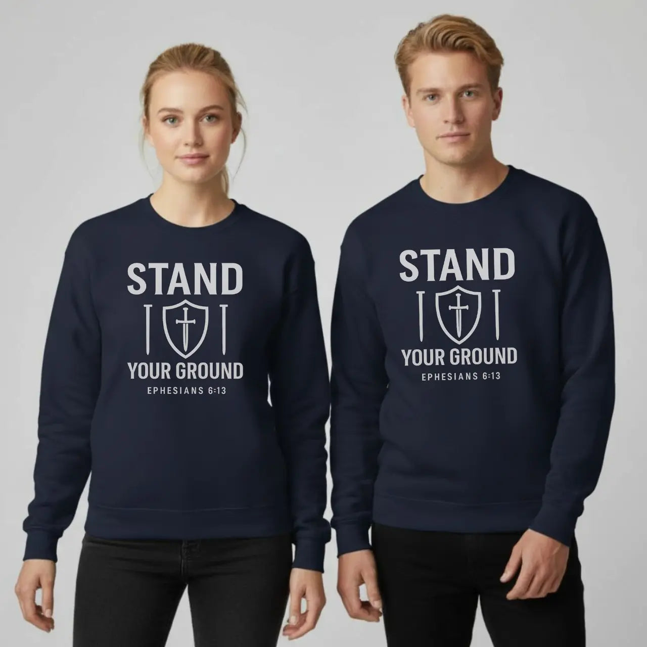 Stand Your Ground Sweatshirt | Unisex Faith Crewneck Goshen & Selah Co