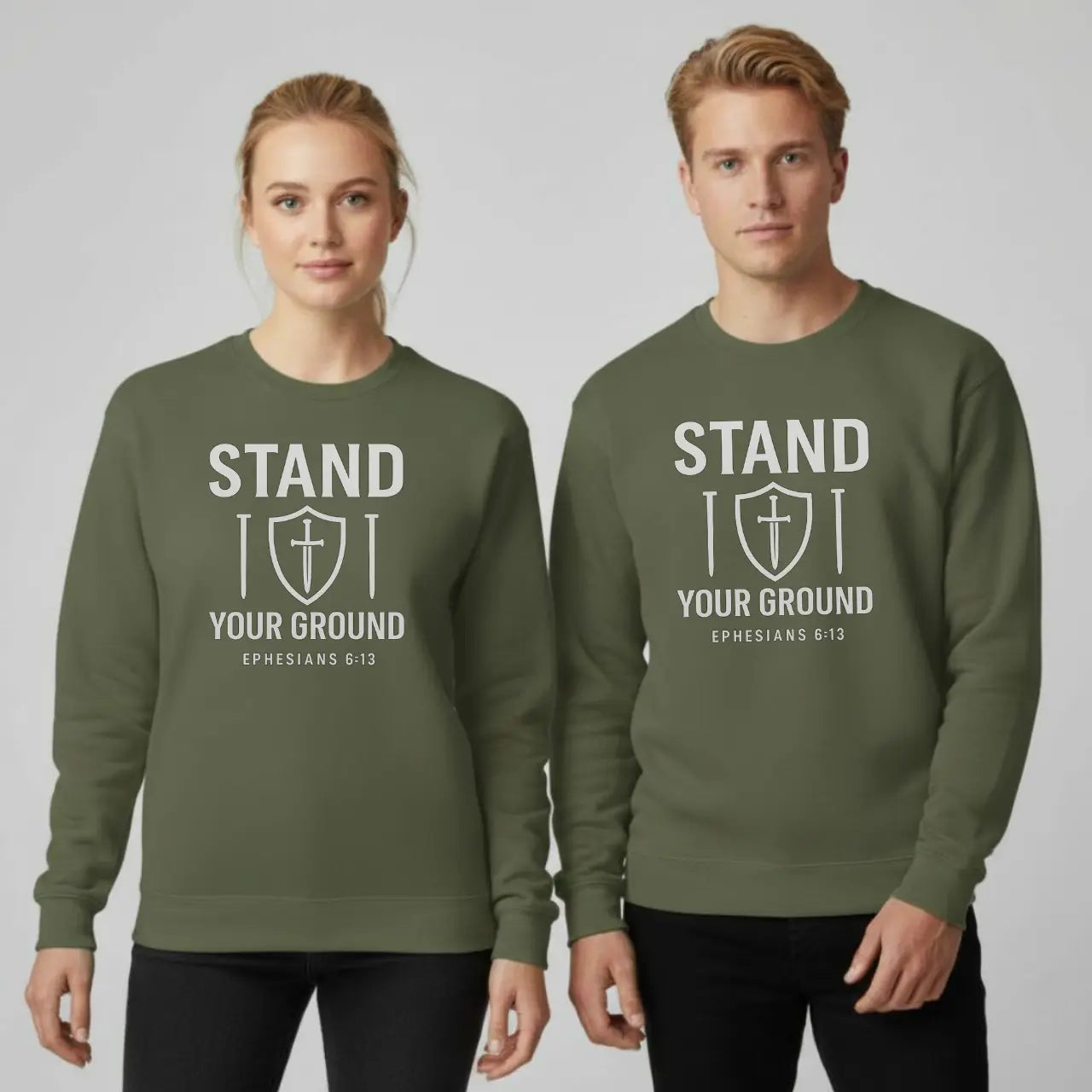 Stand Your Ground Sweatshirt | Unisex Faith Crewneck Goshen & Selah Co