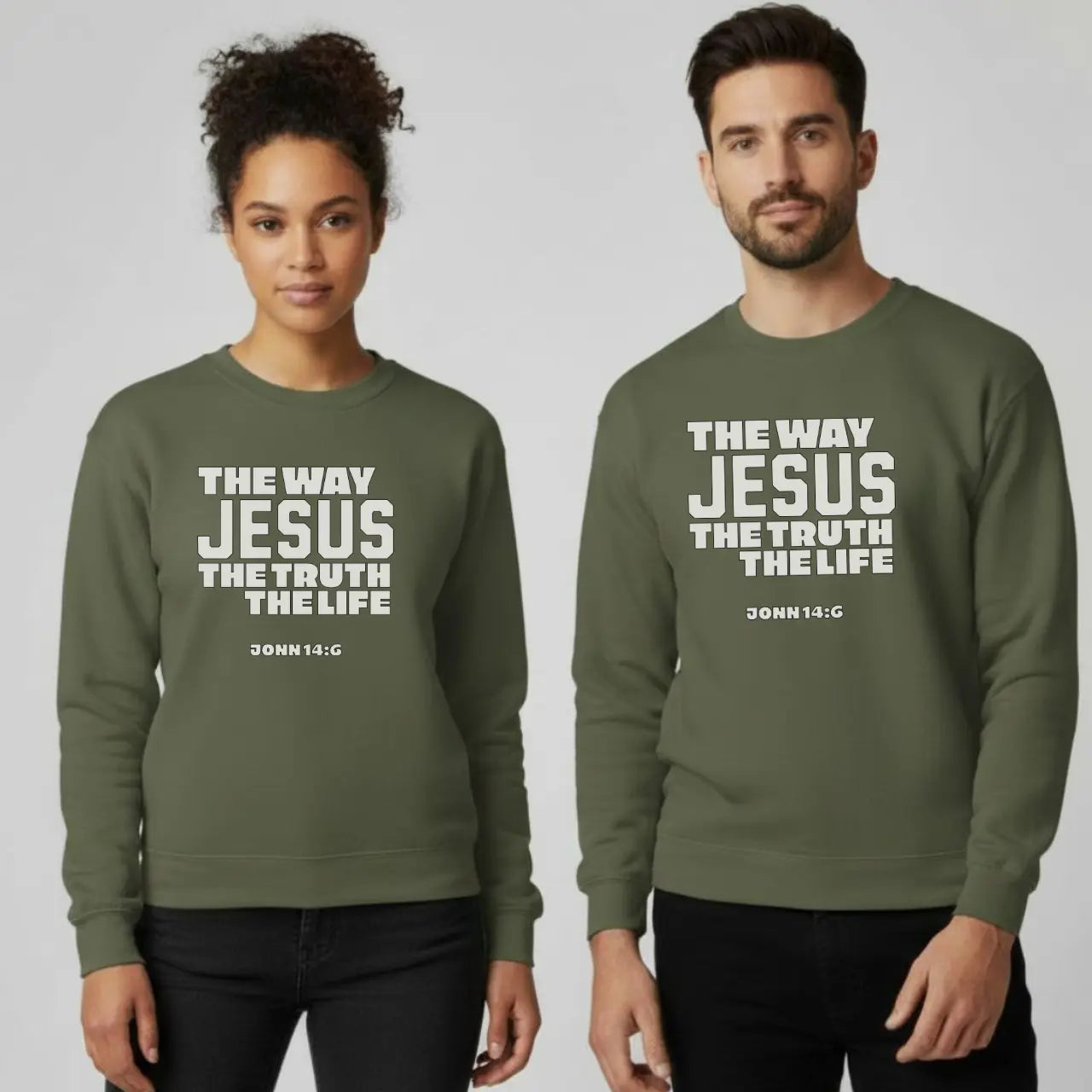 The Way Truth Life Sweatshirt | Unisex Faith Crewneck Goshen & Selah Co