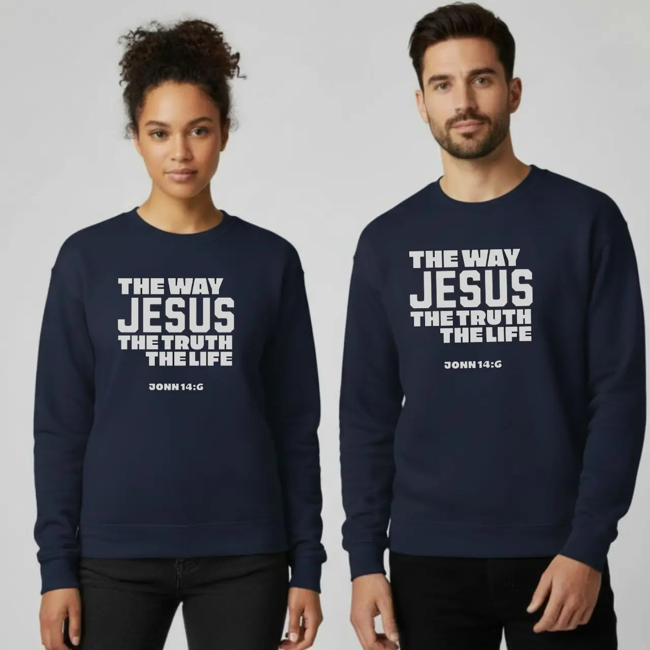 The Way Truth Life Sweatshirt | Unisex Faith Crewneck Goshen & Selah Co
