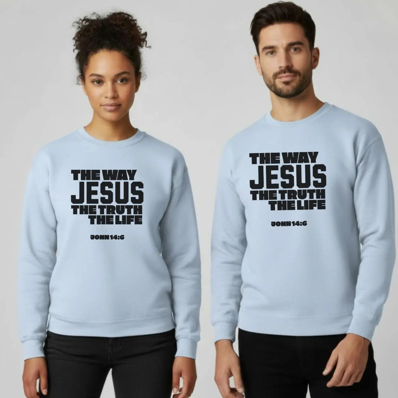 The Way Truth Life Sweatshirt | Unisex Faith Crewneck Goshen & Selah Co