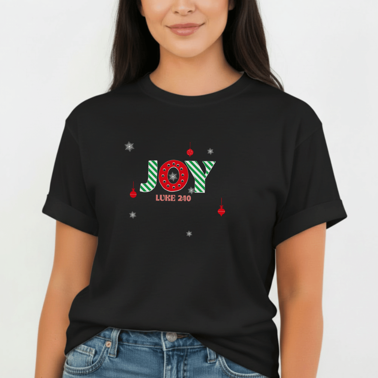 JOY Christmas Shirt Luke 2:10 | Comfort Colors 1717 | Christian Holiday Tee | Faith Christmas T-Shirt
