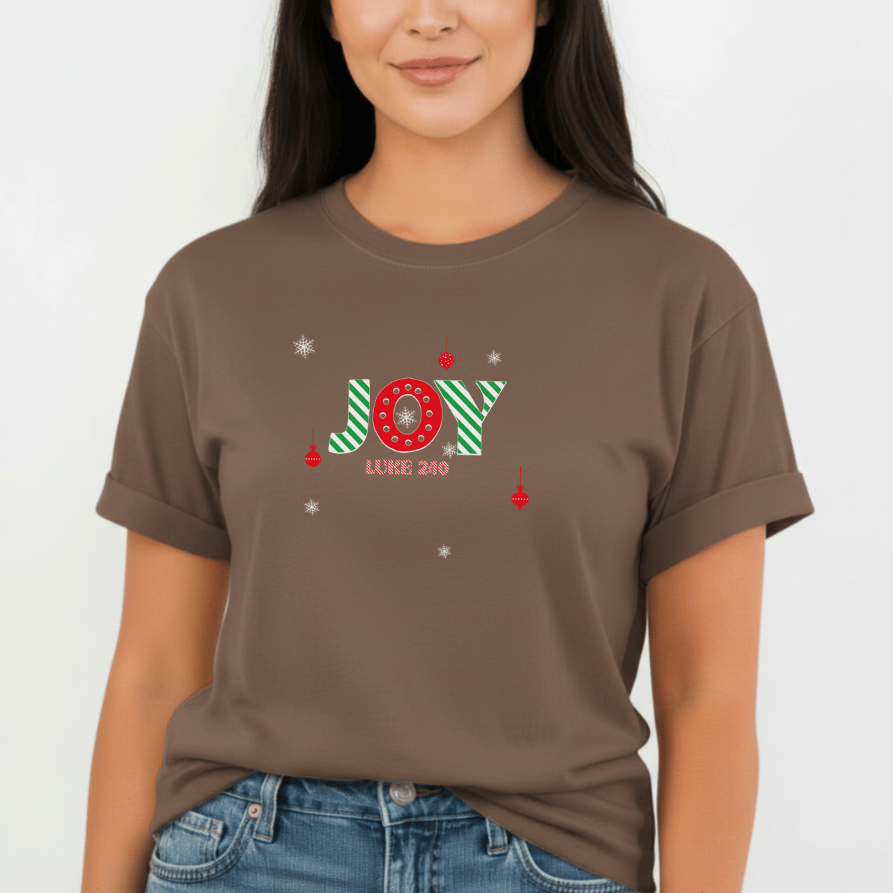 JOY Christmas Shirt Luke 2:10 | Comfort Colors 1717 | Christian Holiday Tee | Faith Christmas T-Shirt