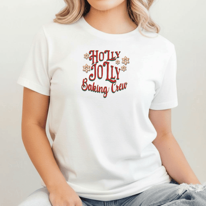 Holly Jolly Baking Crew Shirt | Christmas Baking Team Tee | Comfort Colors 1717 | Holiday Cookie Crew Shirt | Gingerbread Baking Shirt