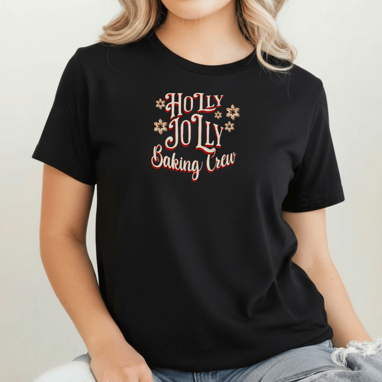 Holly Jolly Baking Crew Shirt | Christmas Baking Team Tee | Comfort Colors 1717 | Holiday Cookie Crew Shirt | Gingerbread Baking Shirt
