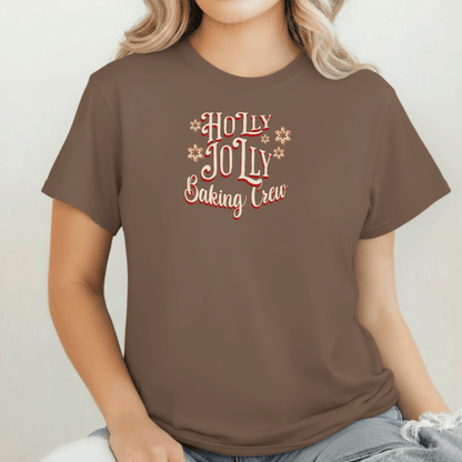 Holly Jolly Baking Crew Shirt | Christmas Baking Team Tee | Comfort Colors 1717 | Holiday Cookie Crew Shirt | Gingerbread Baking Shirt