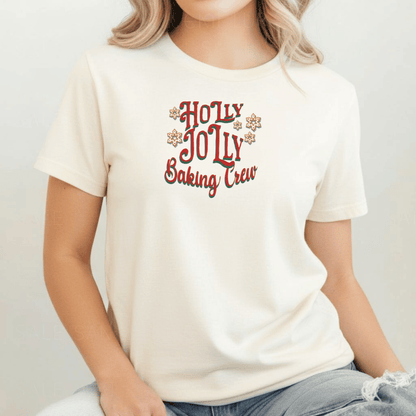 Holly Jolly Baking Crew Shirt | Christmas Baking Team Tee | Comfort Colors 1717 | Holiday Cookie Crew Shirt | Gingerbread Baking Shirt