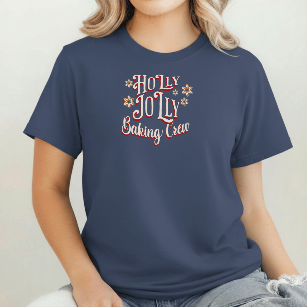 Holly Jolly Baking Crew Shirt | Christmas Baking Team Tee | Comfort Colors 1717 | Holiday Cookie Crew Shirt | Gingerbread Baking Shirt