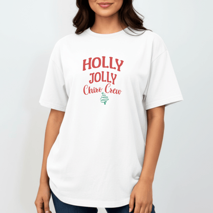 Holly Jolly Chiro Crew Shirt | Christmas Chiropractic Staff Tee | Holiday Chiro Office Shirt | Comfort Colors 1717 | Chiropractor Christmas