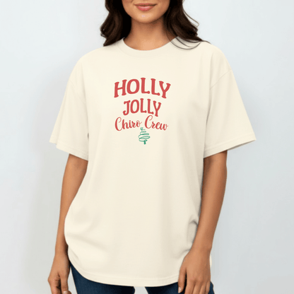 Holly Jolly Chiro Crew Shirt | Christmas Chiropractic Staff Tee | Holiday Chiro Office Shirt | Comfort Colors 1717 | Chiropractor Christmas