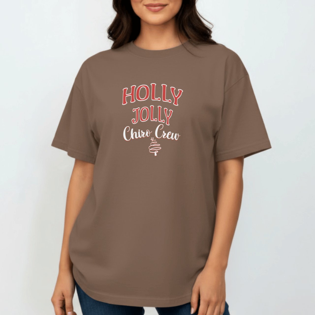 Holly Jolly Chiro Crew Shirt | Christmas Chiropractic Staff Tee | Holiday Chiro Office Shirt | Comfort Colors 1717 | Chiropractor Christmas