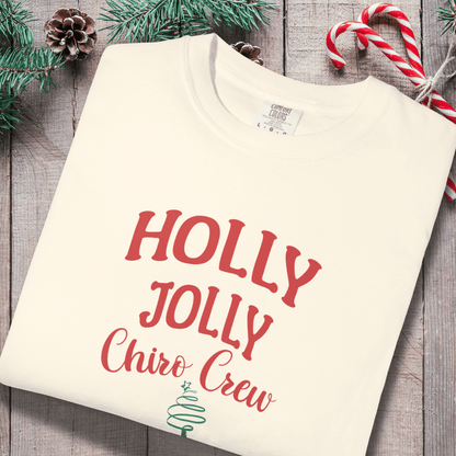 Holly Jolly Chiro Crew Shirt | Christmas Chiropractic Staff Tee | Holiday Chiro Office Shirt | Comfort Colors 1717 | Chiropractor Christmas