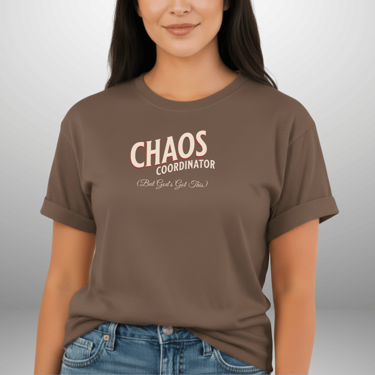 Chaos Coordinator Shirt | But God’s Got This Tee | Christian Mom Life Comfort Colors 1717 | Faith Family Graphic Tee
