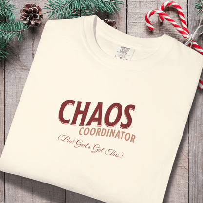 Chaos Coordinator Shirt | But God’s Got This Tee | Christian Mom Life Comfort Colors 1717 | Faith Family Graphic Tee