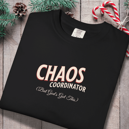 Chaos Coordinator Shirt | But God’s Got This Tee | Christian Mom Life Comfort Colors 1717 | Faith Family Graphic Tee