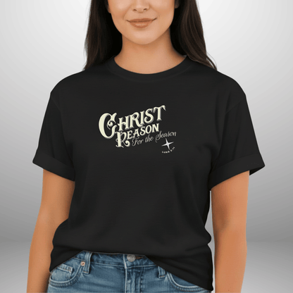 Christ Is the Reason for the Season Shirt – Luke 2:11 Christmas Christian Tee | Comfort Colors 1717 | Faith Holiday Shirt