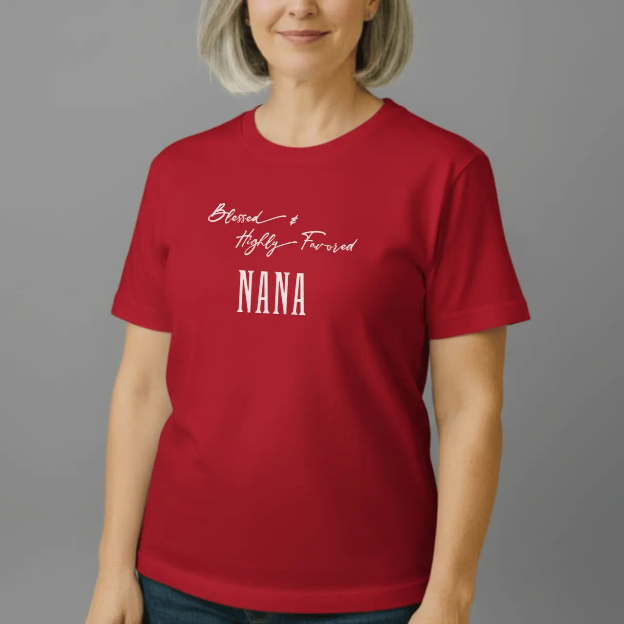 Blessed Highly Favored Nana T-Shirt | Comfort Colors Tee Goshen & Selah Co