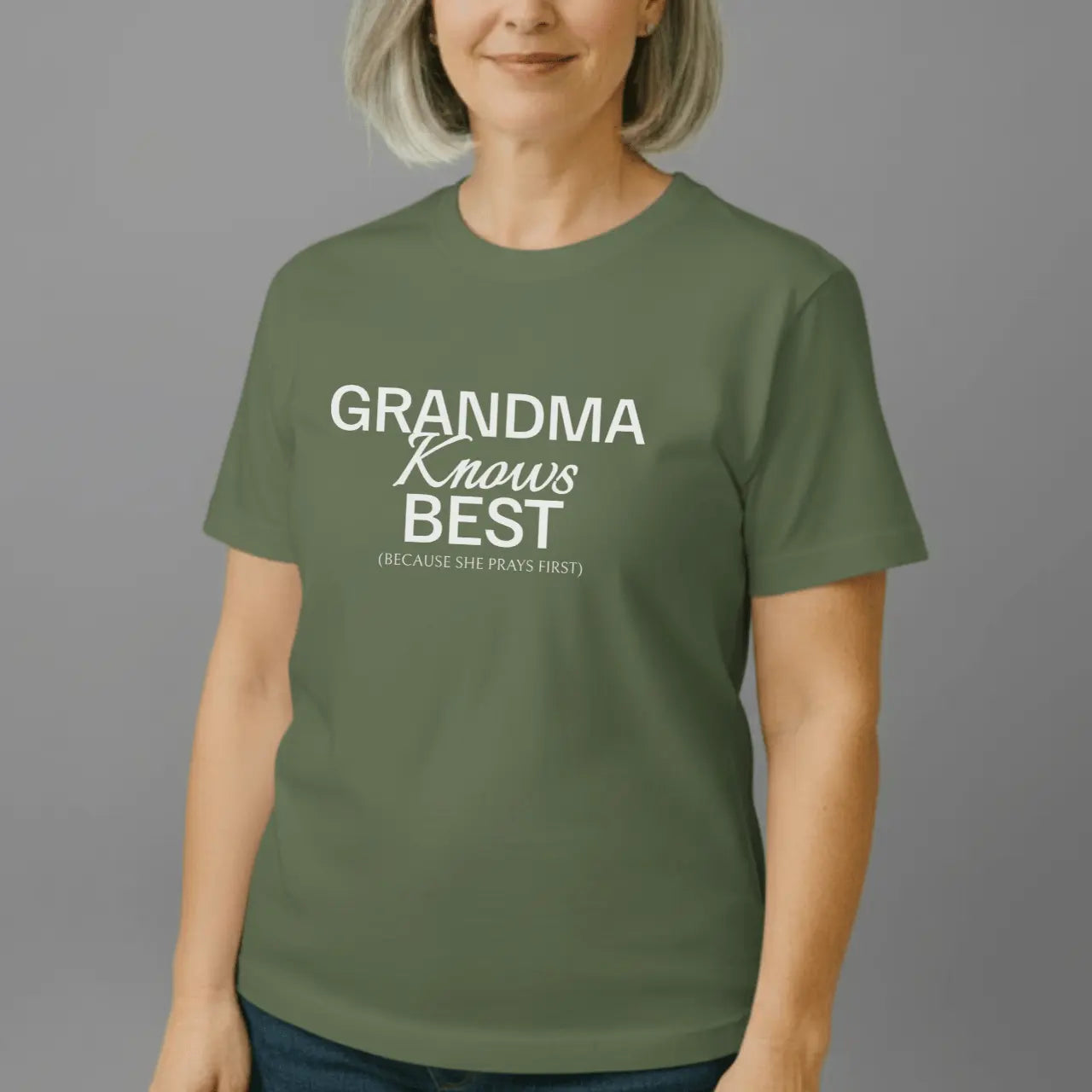 Grandma Knows Best T-Shirt | Comfort Colors Grandma Tee Goshen & Selah Co