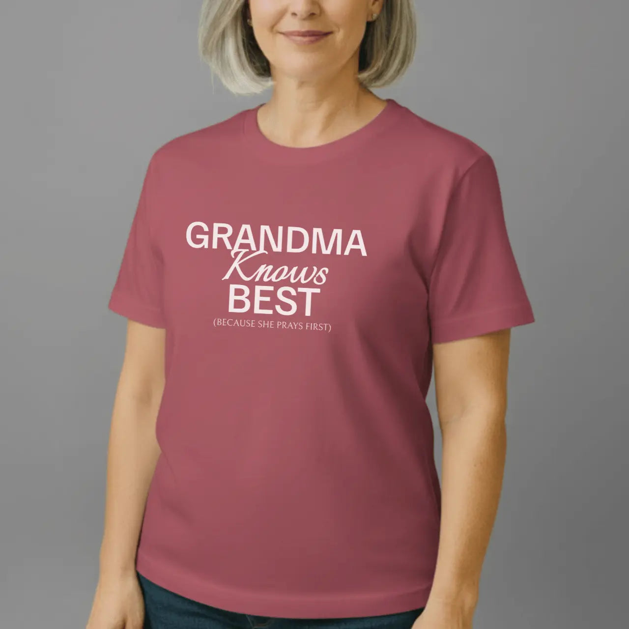 Grandma Knows Best T-Shirt | Comfort Colors Grandma Tee Goshen & Selah Co